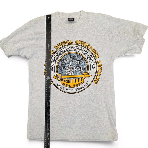 Vtg United States Special Operations Command shirt Med. MacDill Single Stich - Picture 6 of 8